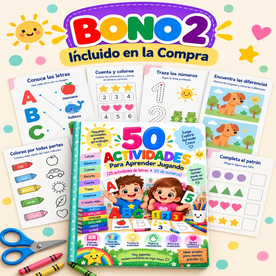 Bono 2: 50 Actividades Para Aprender Jugando