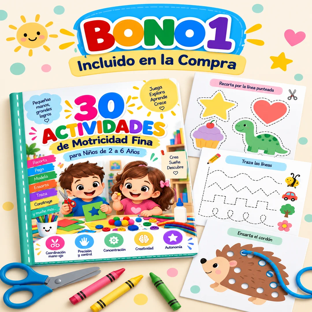 Bono 1: 30 Actividades de Motricidad Fina
